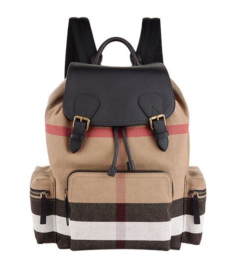 black burberry rucksack|burberry small canvas check backpack.